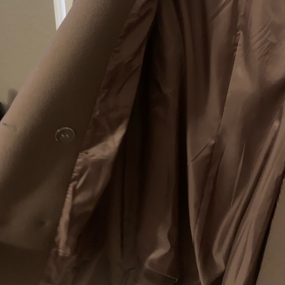 Collared Tan Trench Coat - Picture 9 of 12